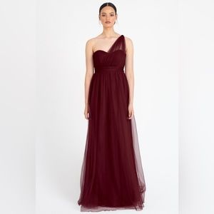 Size 6 Annabelle Jenny Yoo Bridesmaid Gown - Cabernet Color